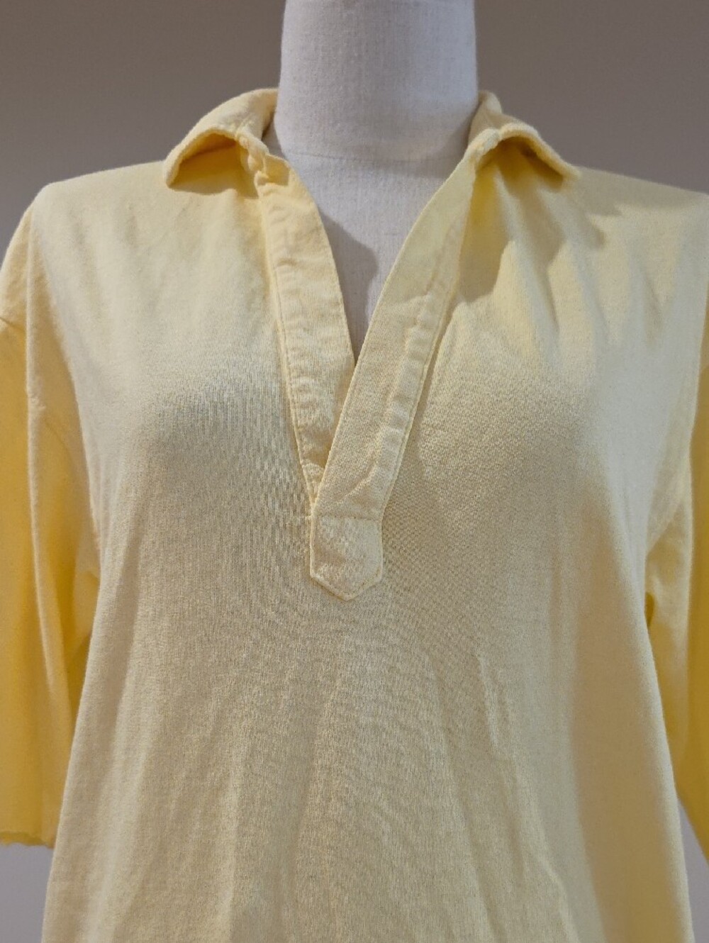 NEW $218 FRANK & EILEEN EMMA POPOVER HENLEY JERSEY MAXI DRESS IN YELLOW SIZE S - Picture 2 of 6